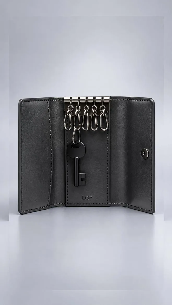 Leather Corporate Gift Set - Leather Laptop Bag and Leather Pen Holder Grey image 3