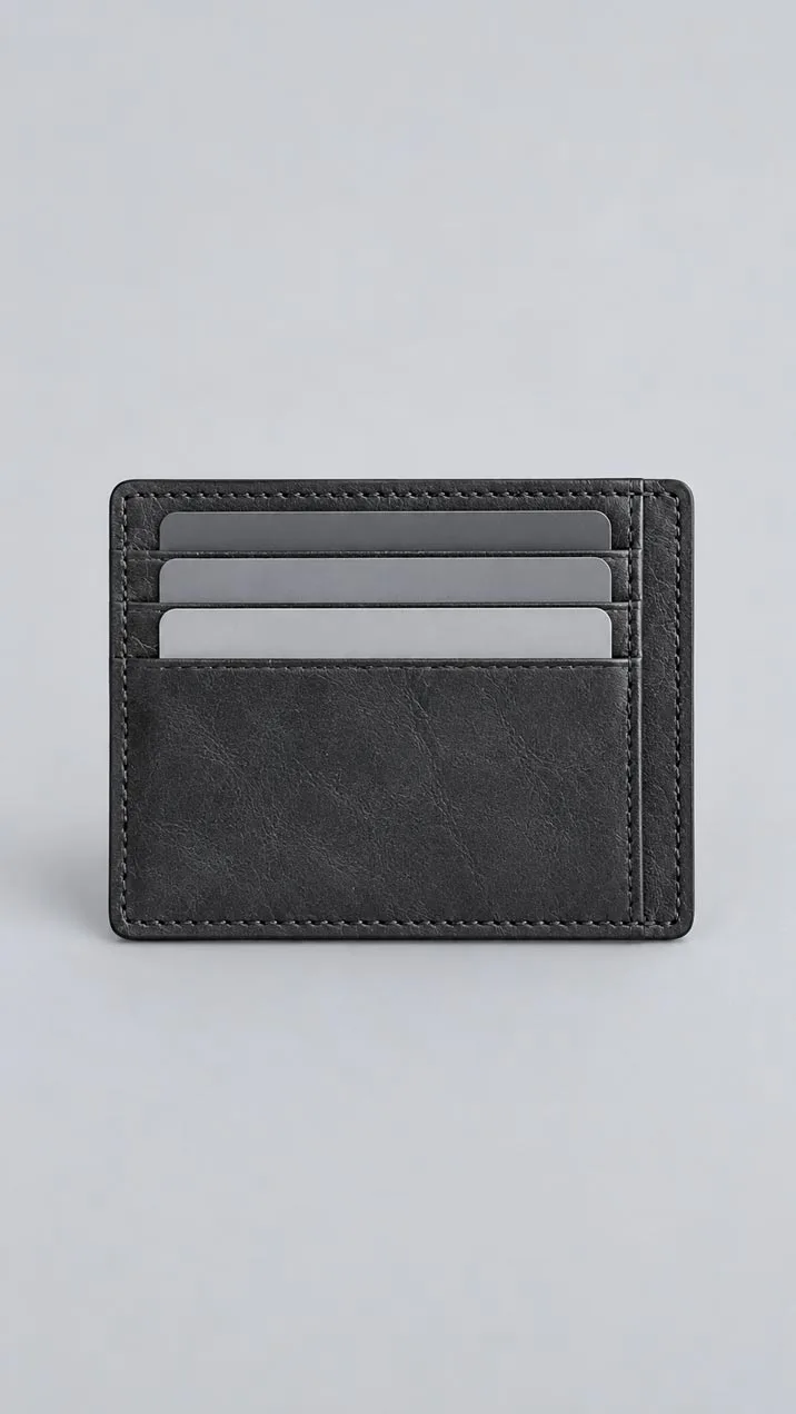 Leather Corporate Gift Set - Leather Card Holder and Leather Passport Holder Grey image 2