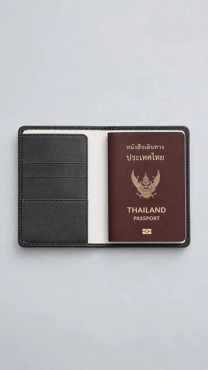 Leather Corporate Gift Set - Leather Card Holder and Leather Passport Holder Grey image 3