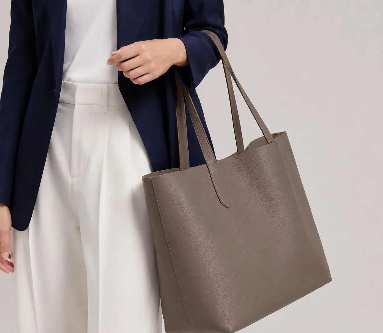 HB3008 Leather Tote Manufacturer Pu Tote Bag Pvc Tote 4