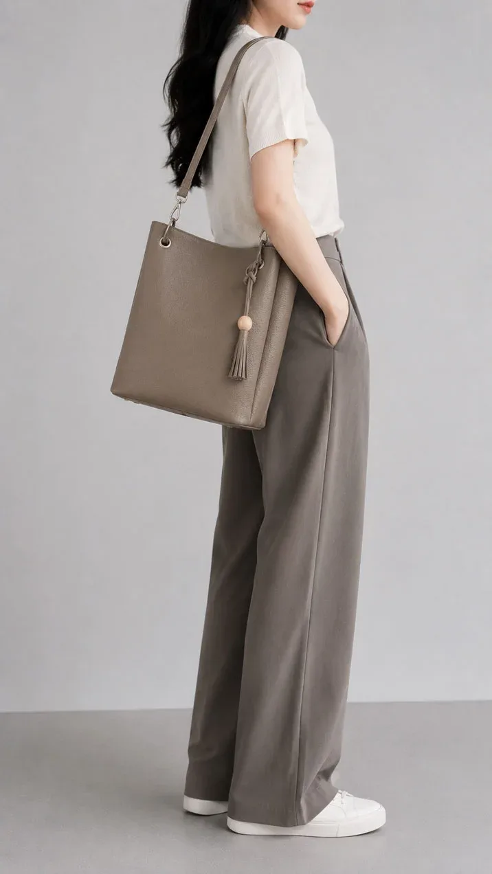HB3010 Leather Tote Manufacturer Pu Tote Bag Pvc Tote 3