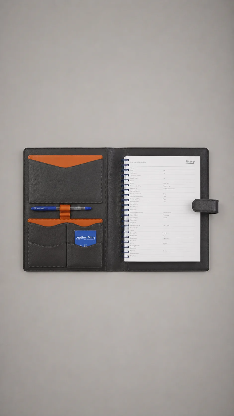 A4 Leather Portfolio Organizer 5478 image 2