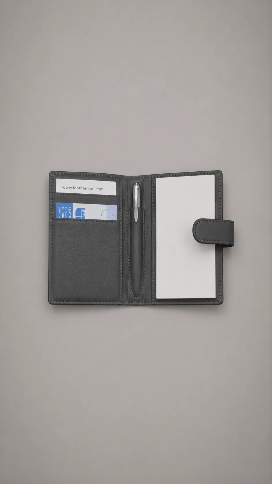 Leather Pocket Notebook Organizer Mini 2468 image 2